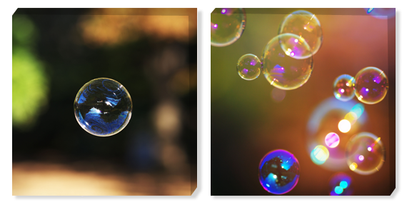Картина двойная пузыри