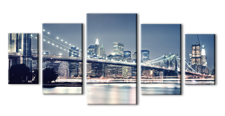 Модульная картина "Мост Нью-Йорка"