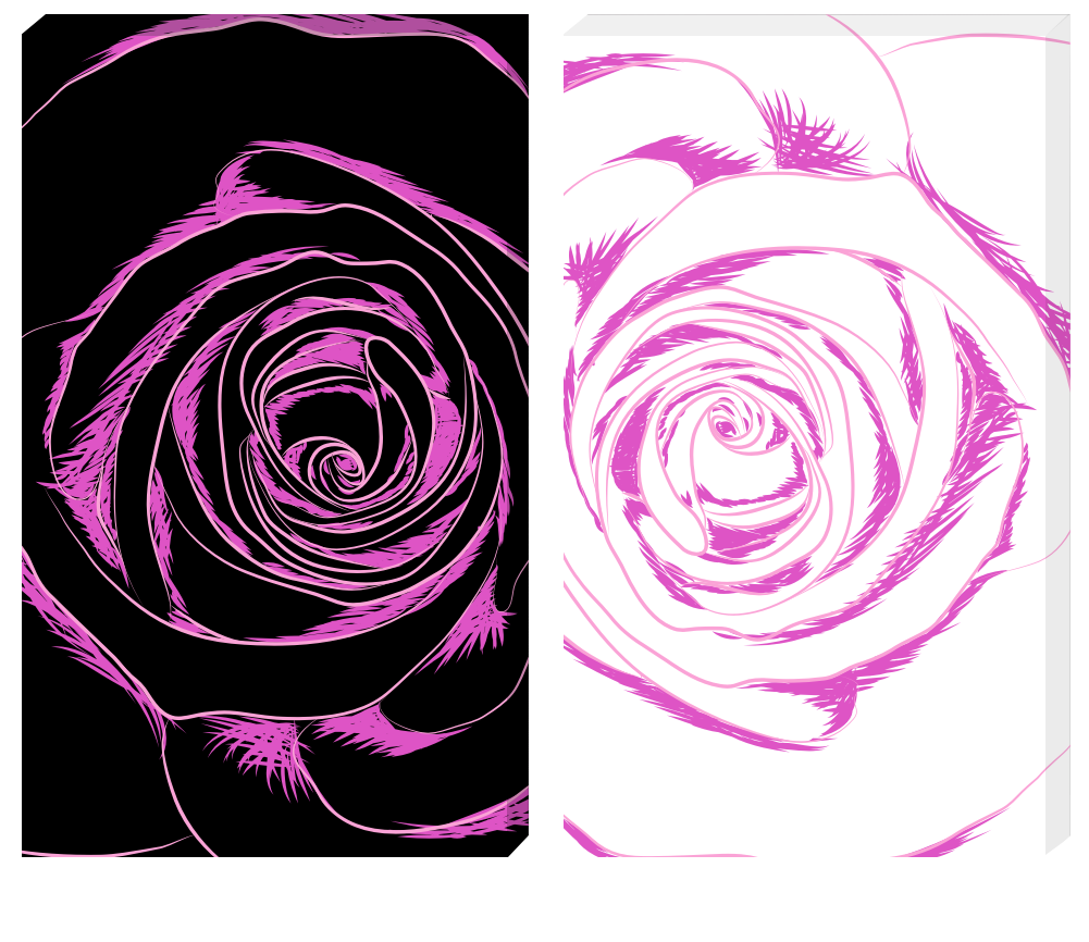 Модульная картина "Розовые розы"