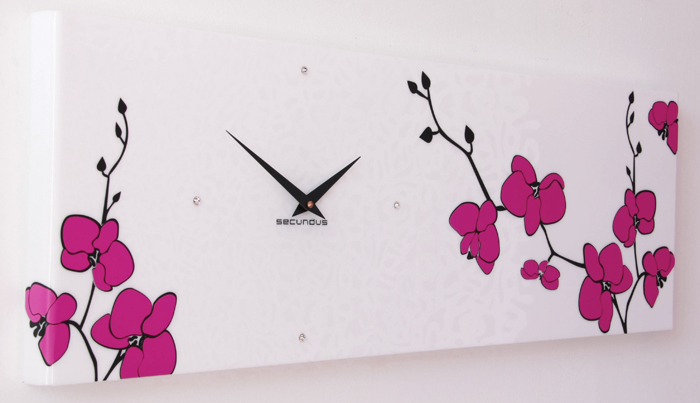 Настенные часы модерн "Орхидея"